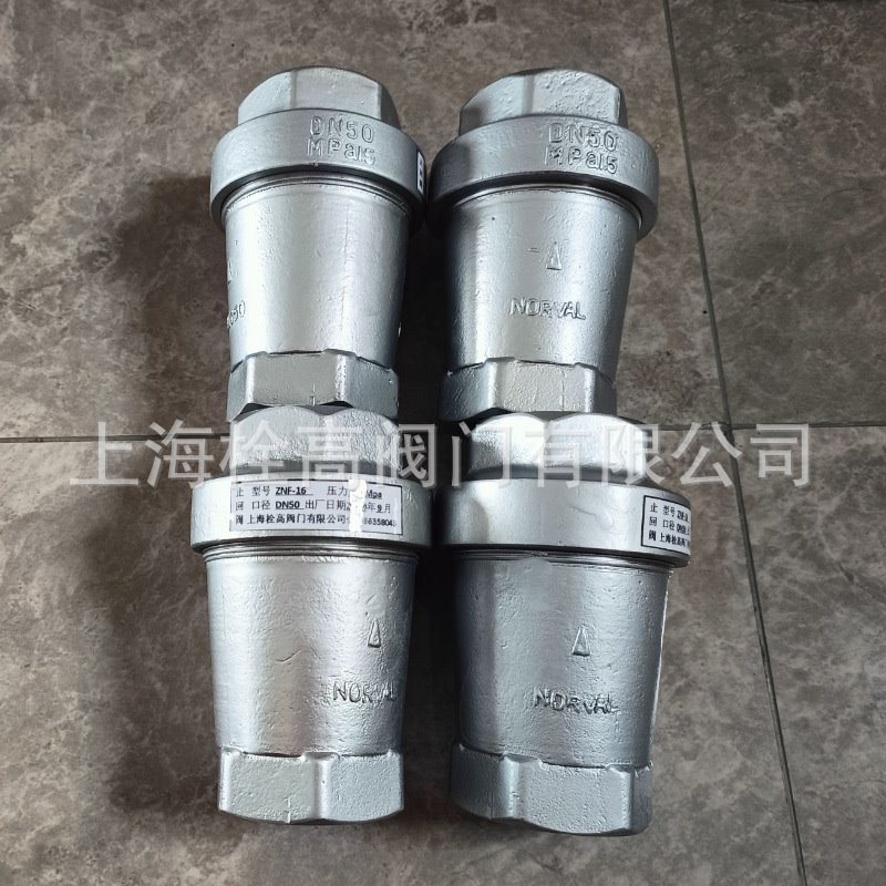 201不锈钢ZNF锥型止回阀 发电厂吹灰输灰逆止阀单向阀反流阀20-50