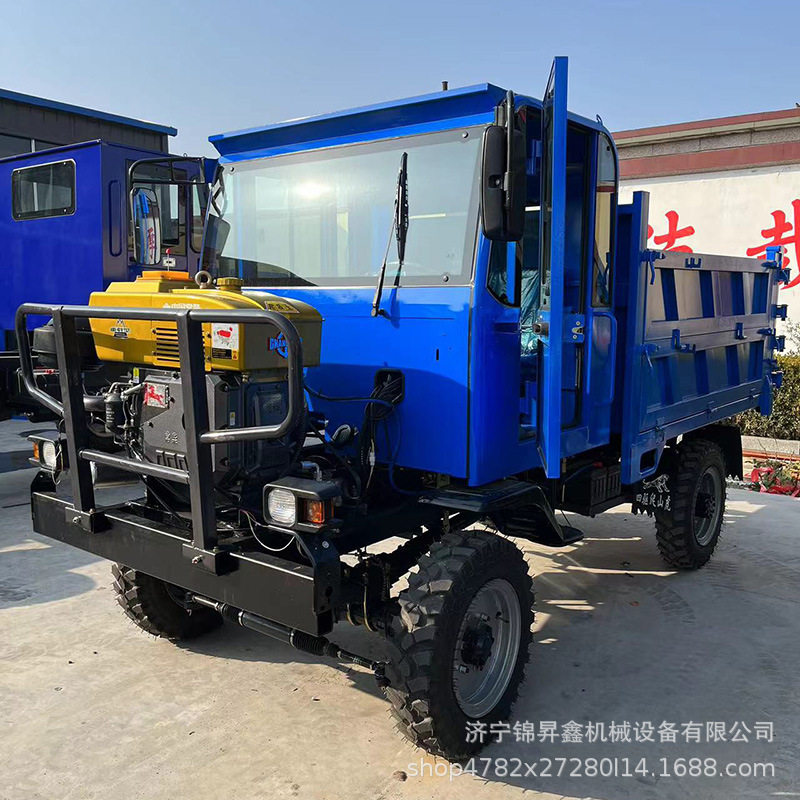 双缸自卸农用四驱车 3吨5吨农机六轮车 爬坡载重王四不像车