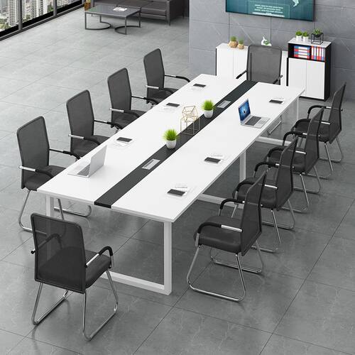 会议桌长桌简约现代办公桌椅组合会议室长条桌子工作台培训员工位