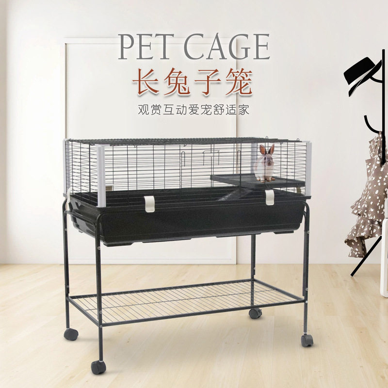 粤迪加长兔笼兔子笼子家用饲养笼大号专用品荷兰猪室内新式窝别墅