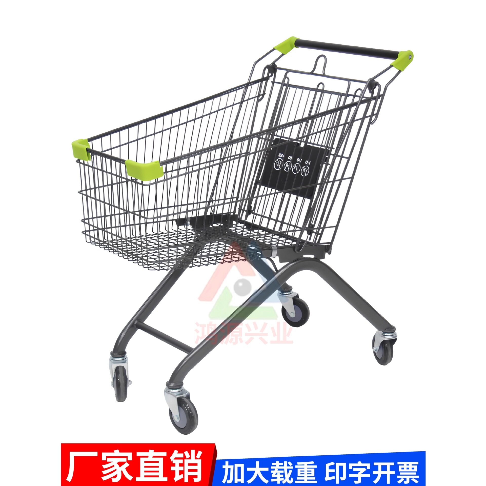 超市购物车商场手推车买菜小拉车家用购物车物业小推车仓库理货车