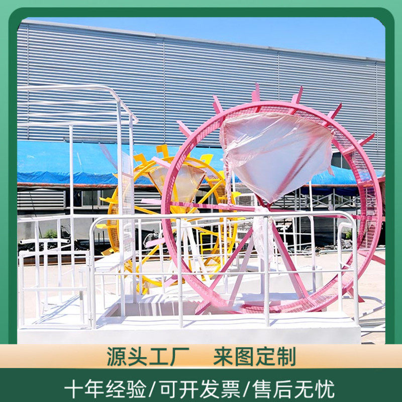 景区水上自行车水上脚踏船仓鼠人力游乐网红船船水上游乐观光水上