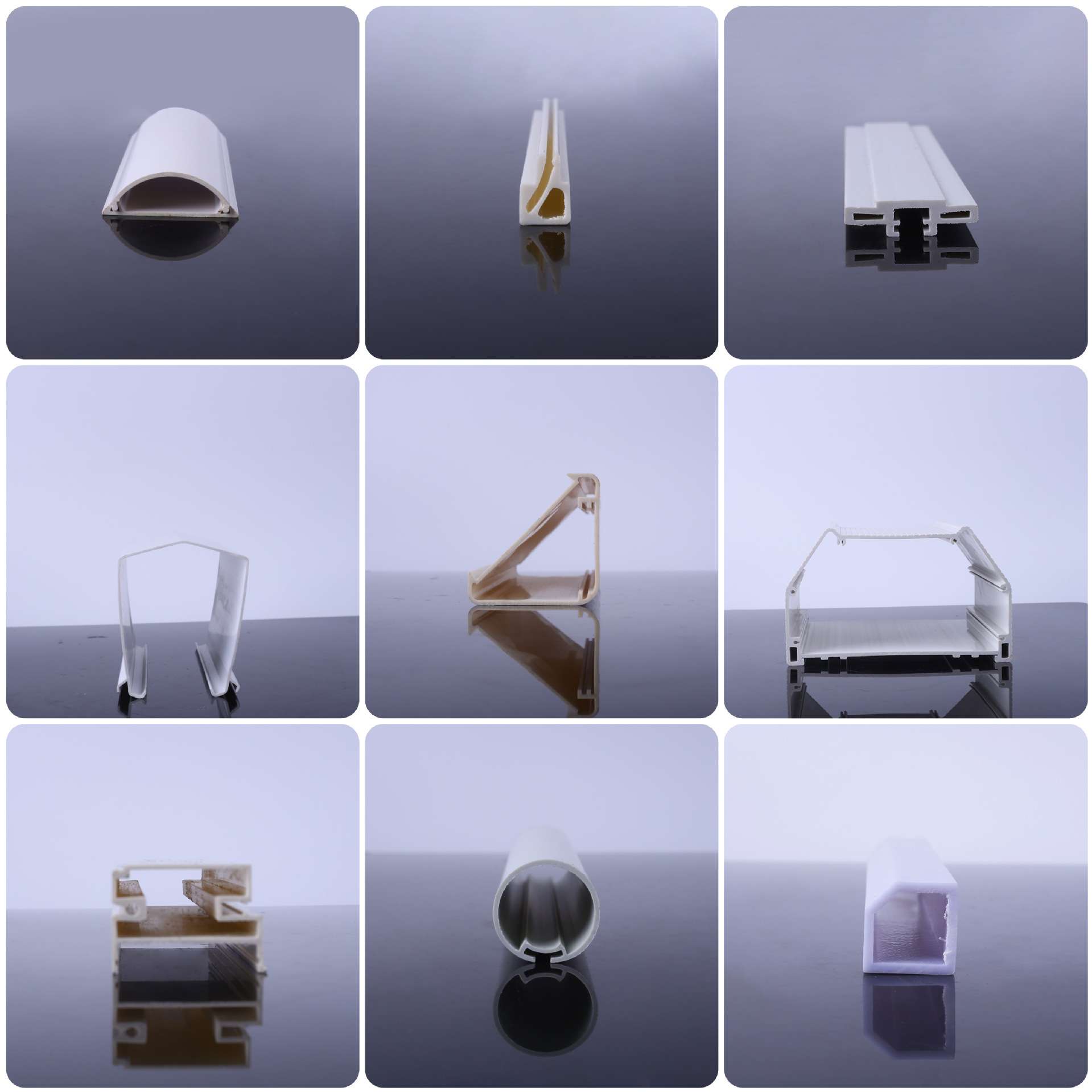 PVC slide PVC plastic hard glass double U - shaped groove pu