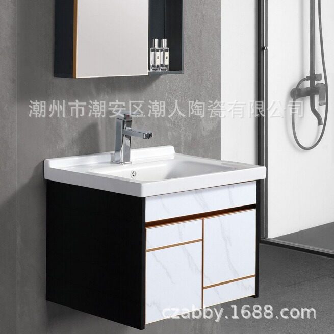 卫生间家具 工程吊柜阳台收纳柜 出口挂墙式浴室柜wc梳妆镜柜O*EM