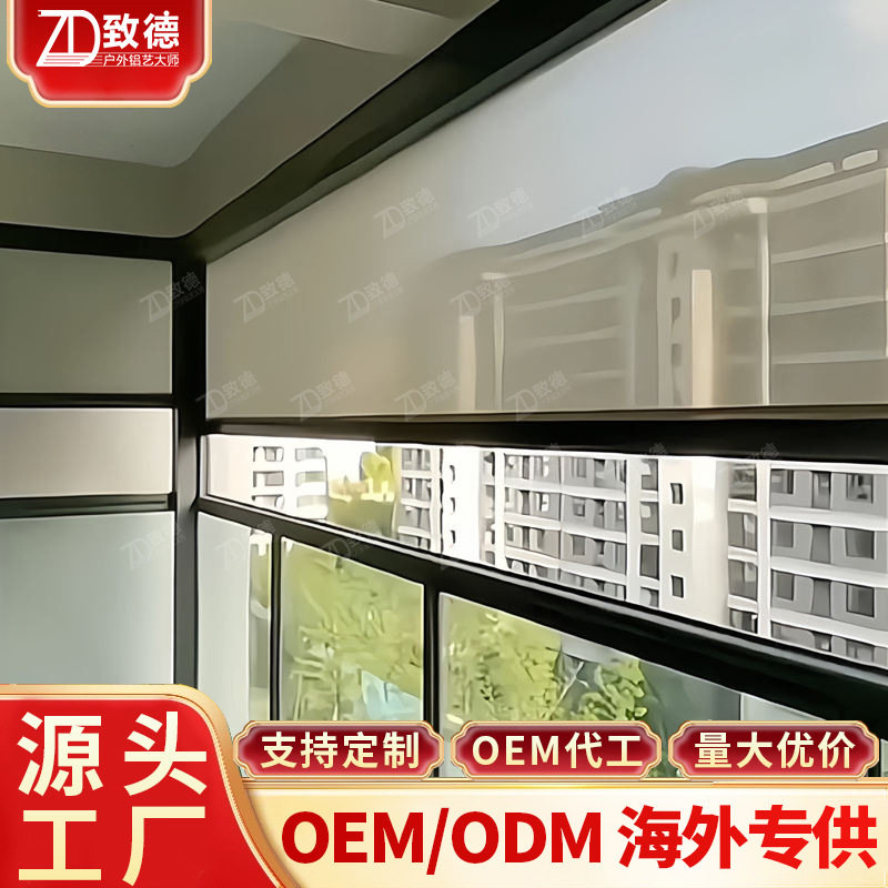 电动卷帘智能防蚊纱窗纱网防尘上门安装封阳台遮光遮阳纱帘露台