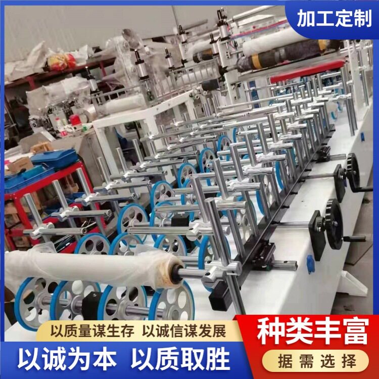 圆弧异形板材礼品包装盒滚胶包覆机集成墙板木纹纸EVA热胶覆膜机