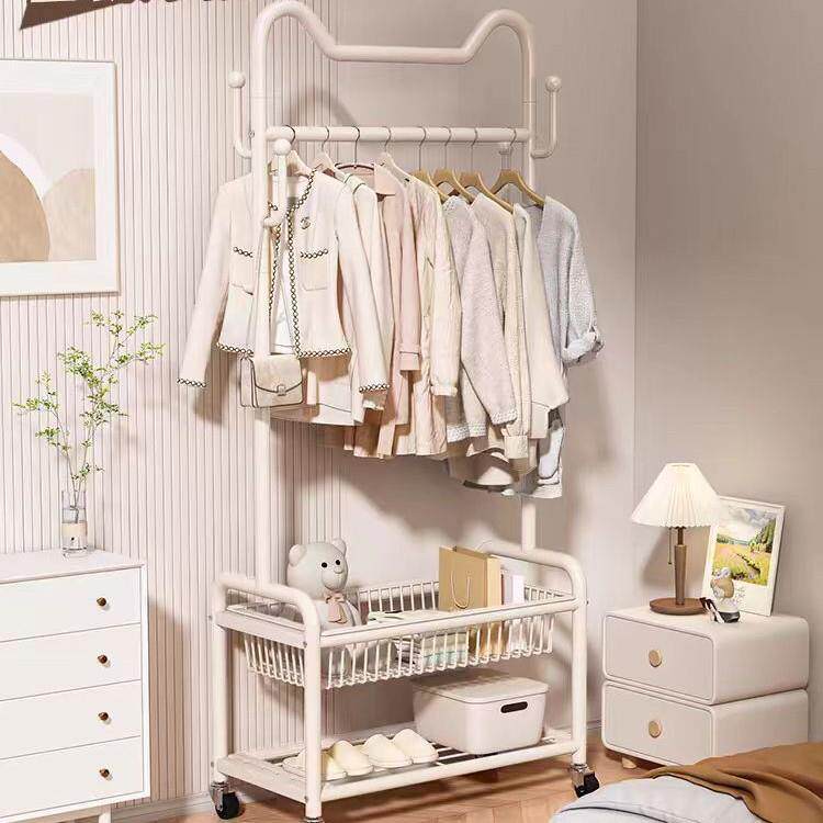 衣帽架落地立式衣架卧室内可移动挂衣架阳台晾晒不占地小型收纳