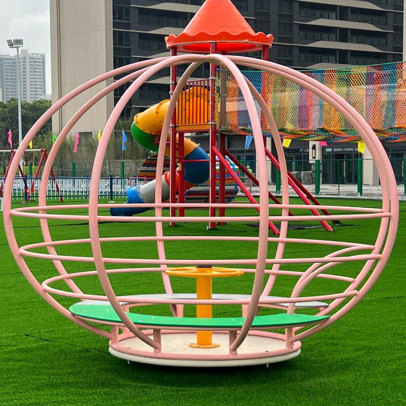 景区无动力户外儿童乐园自踩车熊猫蹦蹦云亲子乐园大型游乐设备