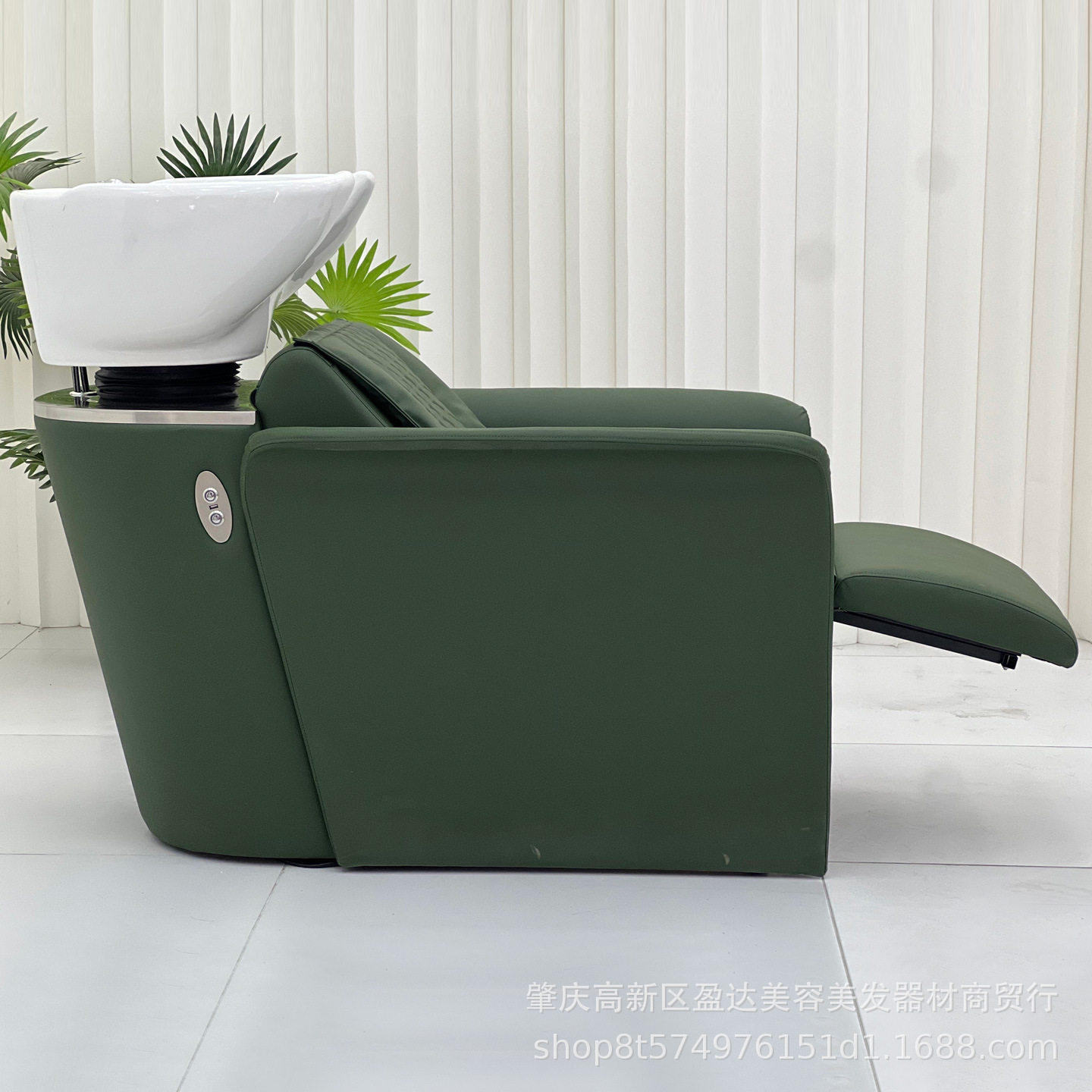 网红理发店电动升降洗头床