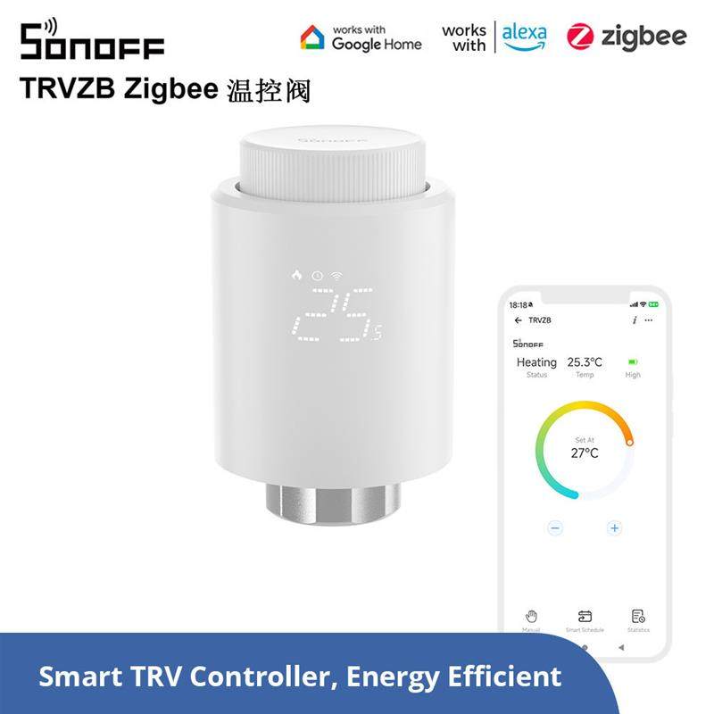 适配 TRVZB Zigbee温控阀智能供暖防冻Alexa ZHA Zigbee2mq