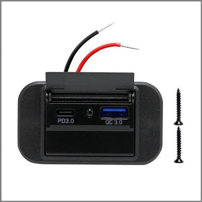 适配12-24VUSB接口 房车大巴按摩椅USB插座车载充电器-30-60ce蓝