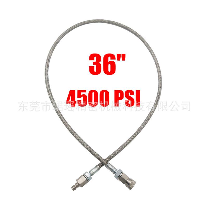 适配跨境供应36英寸不锈钢公头母头钢编管充气管过气管用于充气系