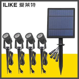 适配太阳能地插灯一拖四射灯户外强光高亮草坪灯防水景观灯庭院地