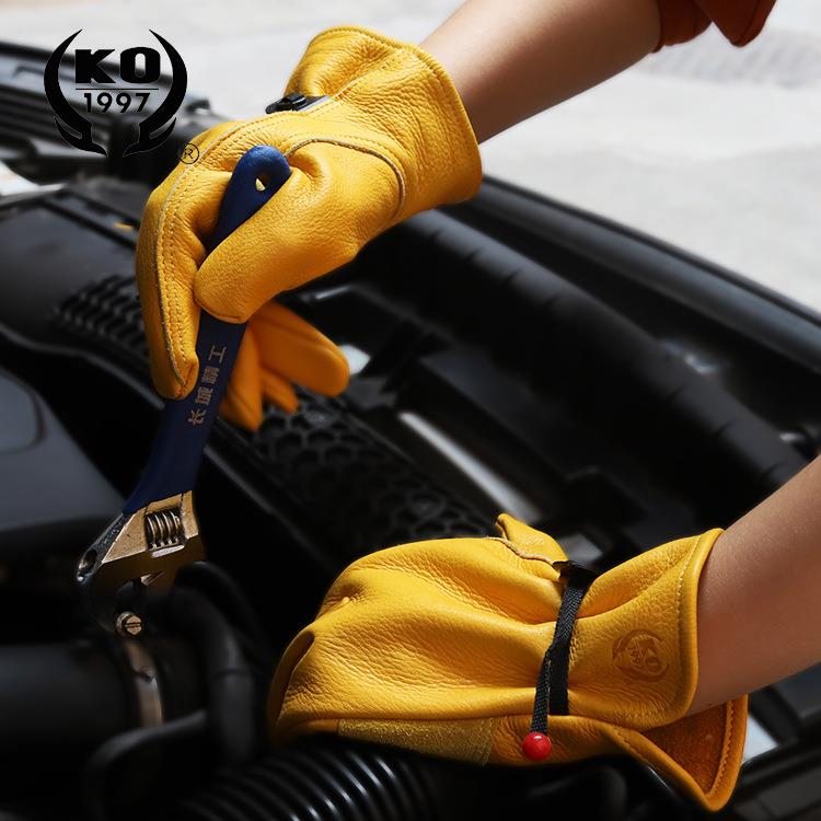 A2001牛皮劳保手套 全皮花园工作手套 防护用品