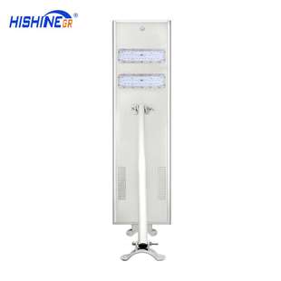 跨境一体化太阳能路灯80瓦带智能感应道路灯外贸出口节能市政路灯