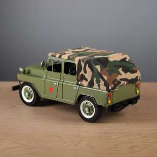 仿真北京吉普车模型手工金属工艺品家居桌面装饰摆件礼物收藏
