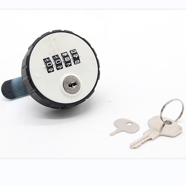 机械密码锁带钥匙拔号密码转舌锁文件柜铁皮木柜抽屉鞋柜密码柜锁