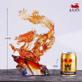 琉璃龙摆件龙腾盛世中国龙客厅装 饰工艺品开业礼品