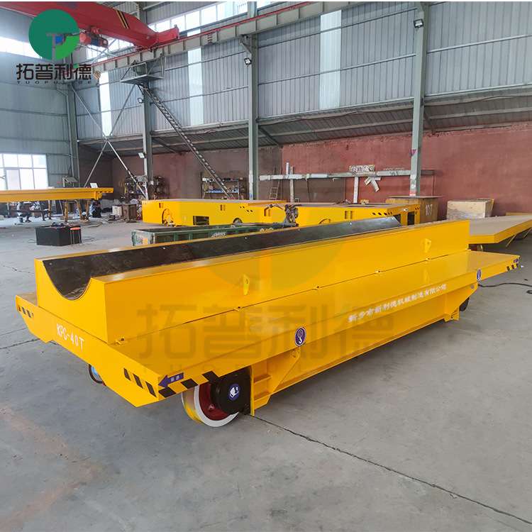 轨道运输车 搬运车钢铝热卷材用V型架台面 滑触线电动工具平板车