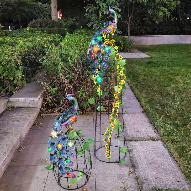 铁艺简约花园设计动物装饰摆件孔雀造型植物铁线莲爬藤花架支架,节庆用品/礼品,路引,淘宝优惠券,粉丝福利购,淘宝优惠卷