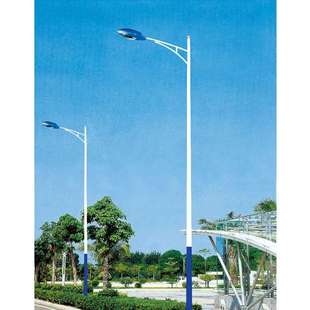户外LED市电路灯A字臂人字臂单双臂市政路灯6米到12米工厂可