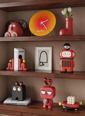 速发简约摆件酒柜客级电视柜创意高厅感书房家居装饰品风寂侘摆设