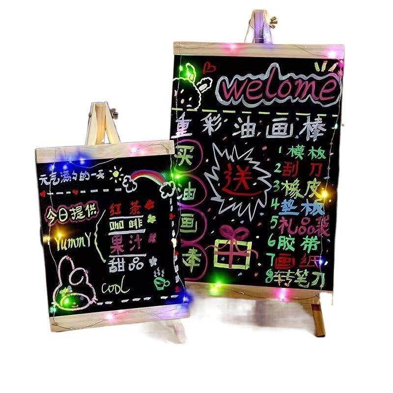 速发摆摊小黑板夜光摆地摊奶茶店饭店创意展示牌酒吧装饰超市价格