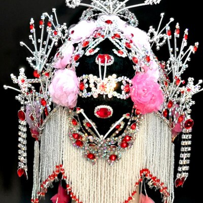 速发戏曲头饰戏剧旦族舞蹈秧歌青衣俏花民小姐体鬟京豫剧一丫唱戏