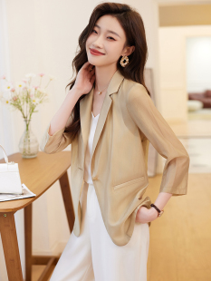 分小西服工装 薄防晒衣袖 高级感休闲七款 速发天丝外套2024年夏季