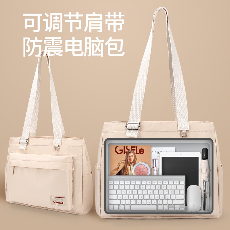 速发单肩电脑包14寸手时a用小新r15点6M适ookPro1拯救者华硕16好