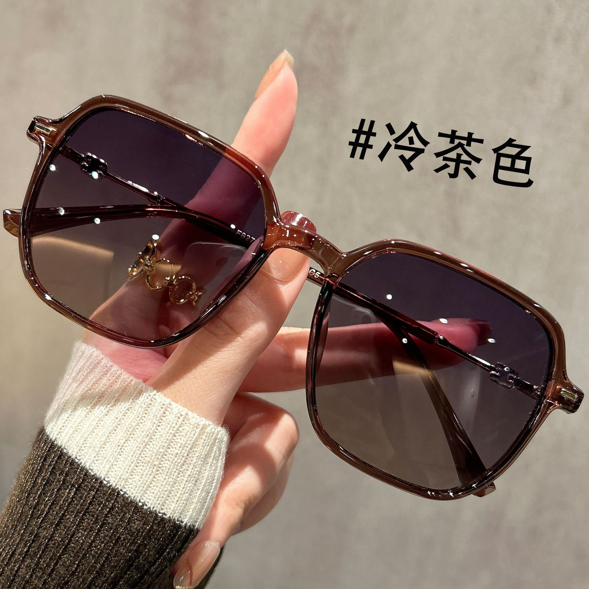 日本品质2025新款偏光太阳镜眼镜女高级感防晒防紫外线超轻TR墨镜