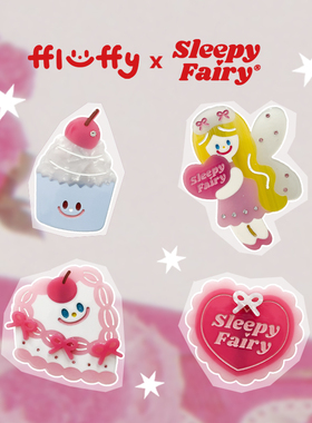 SleepyFairy X fluffy联名睡梦甜心小仙女生日蛋糕礼物发夹刘海夹
