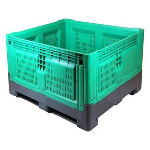 卡板箱可堆叠周转箱工业物流仓储箱 厂家塑料水果箱大号折叠式
