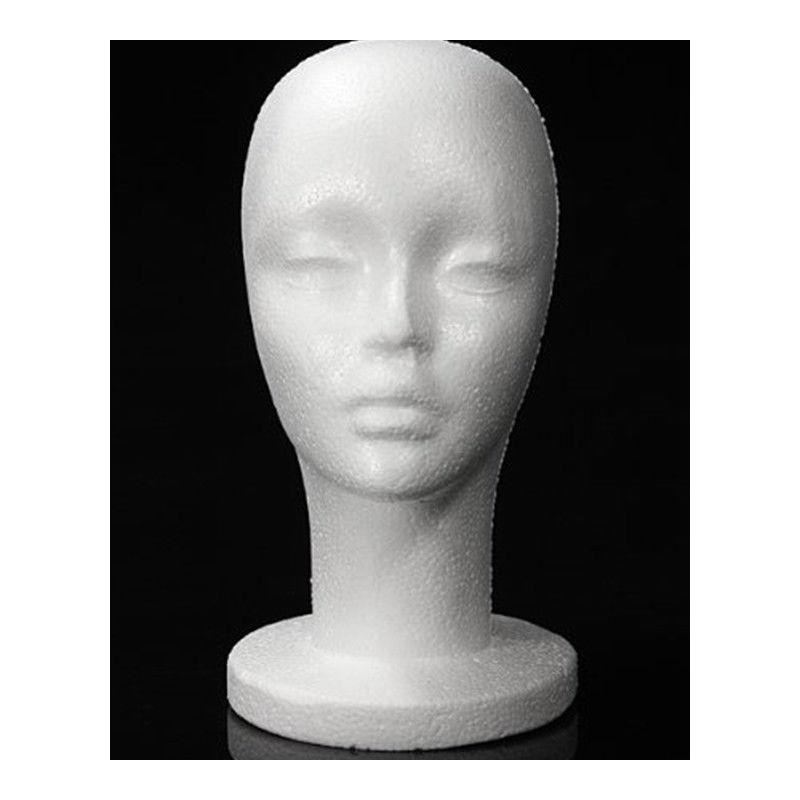 1pcs  Foam Mannequin Head Model Styrofoam Mannequin Manikin