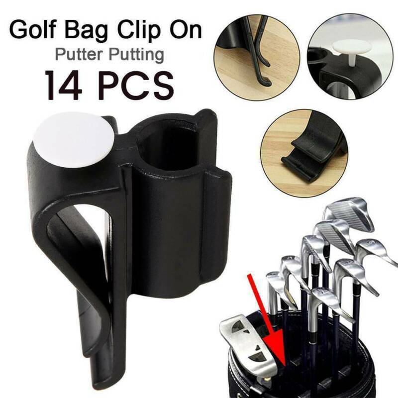 14pcs Golf Putter Clip on Clamp Holder Stand Organizer Club