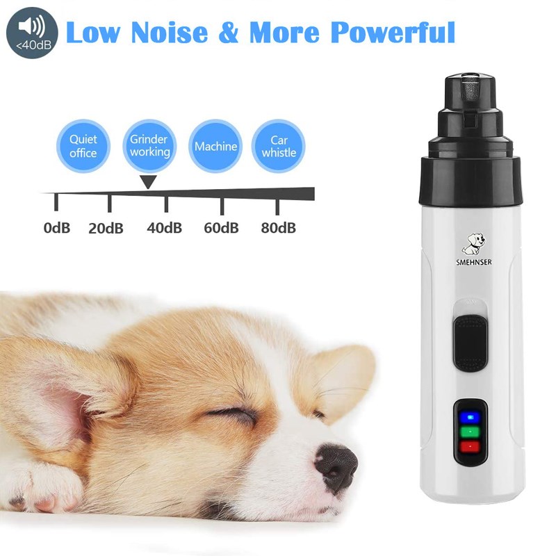 Painless USB Charging Dog Nail Grinders Rechargeable Pet Nai