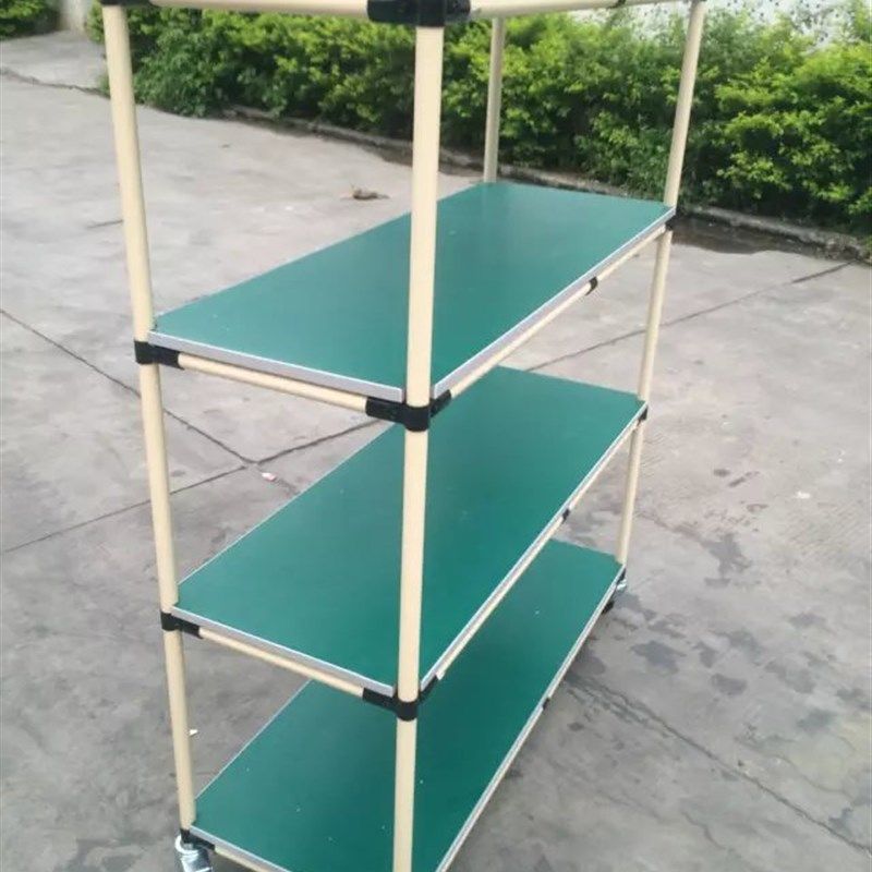 线棒滑轮精益管工作台分拣周转车检测桌移动物料台多层测试老化架
