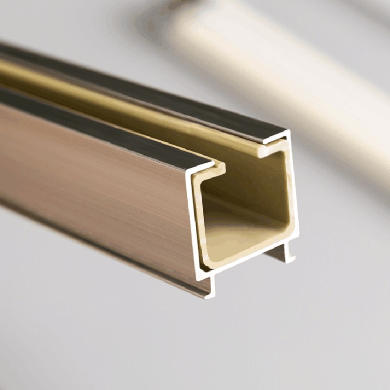 铝合金加厚消音窗帘窗帘罗马杆双轨单轨道滑轮滑轨导轨滑道顶