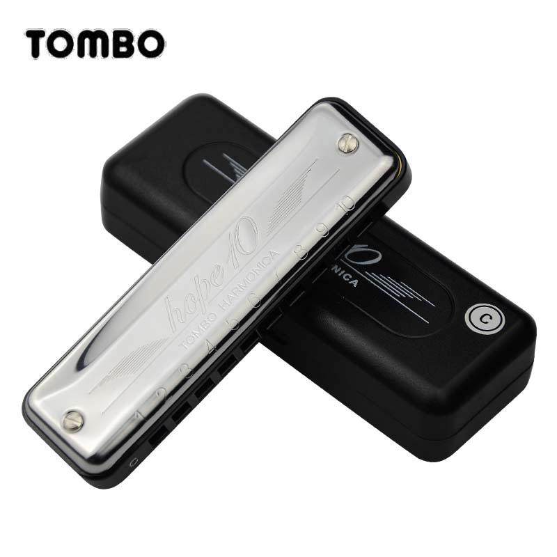 TOMBO通宝口琴6610hope10布鲁斯口琴10孔全音阶演奏吹奏乐器