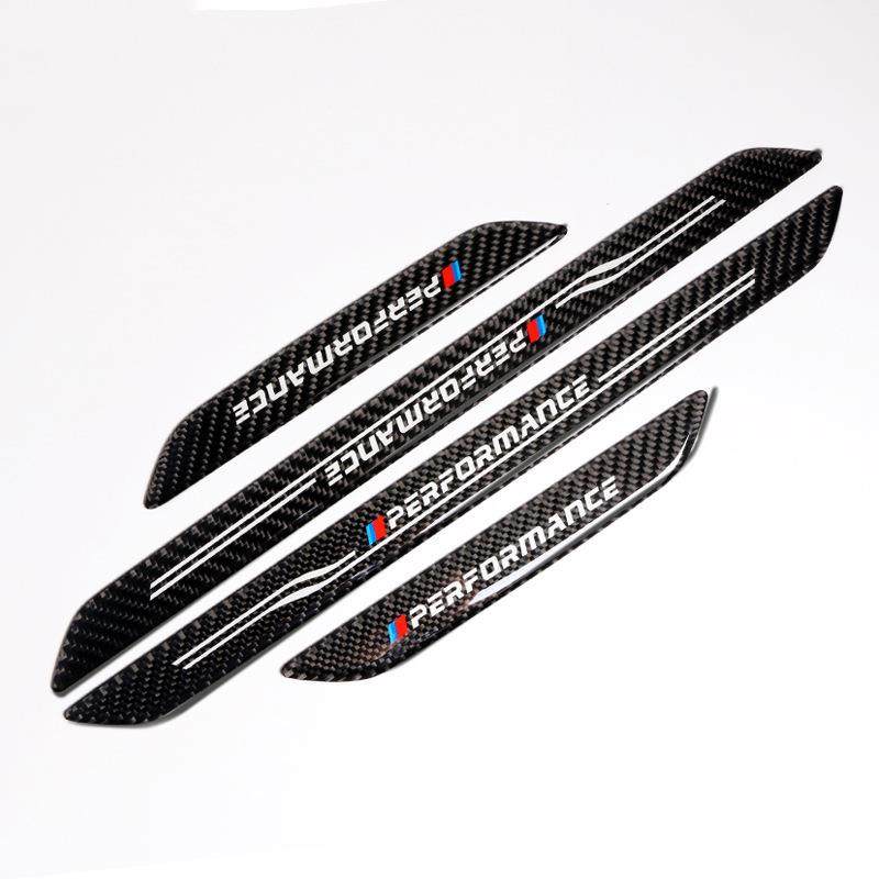 适用于宝马3系5系迎宾踏板装饰贴x1x3x4x5x6碳纤门槛条门边条装饰