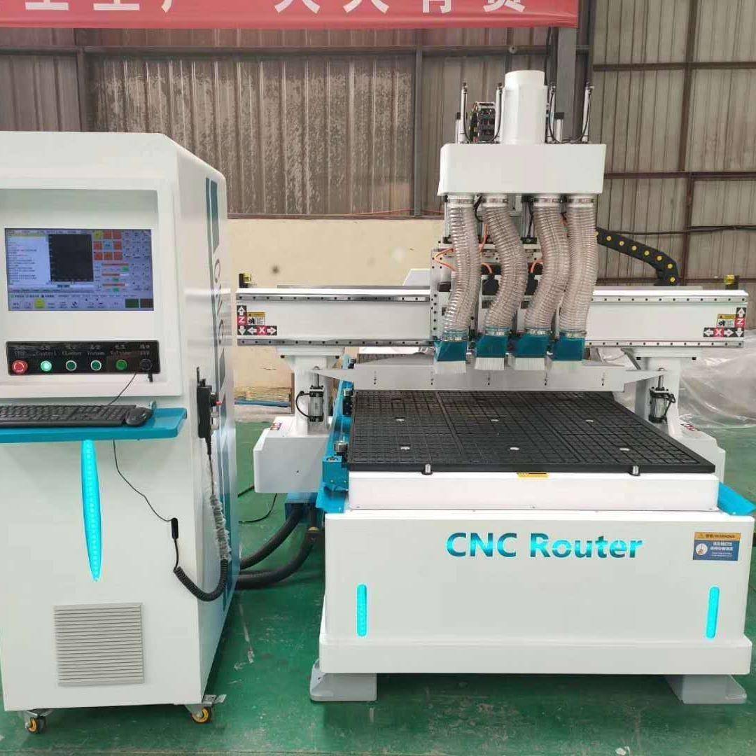 板式家具直排开料机1328四工序1325橱柜衣柜雕刻机全自动数控