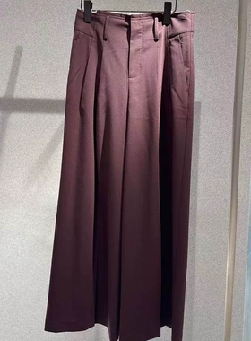 艾诺丝正品国内代购2026夏季新款高腰显瘦直筒阔腿裤女3127-1180