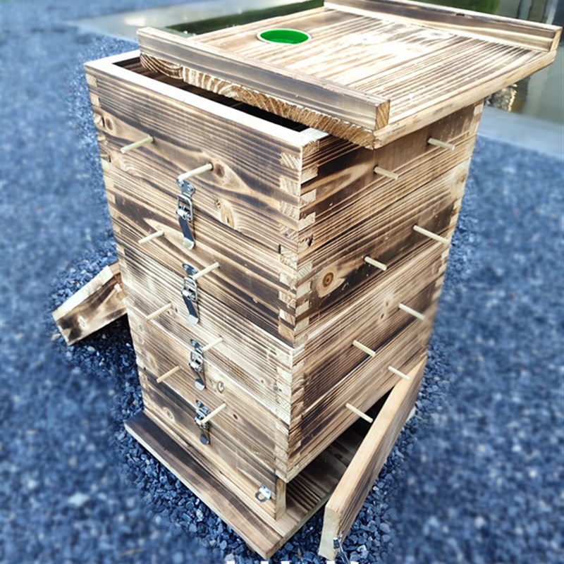 蜂箱 中蜂箱 蜜蜂格子箱 杉木箱子 养蜂工具 内径25厘米 邮政包邮