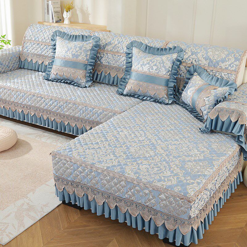 沙发垫四季通用防滑高级感坐垫客厅贵妃全包欧式沙发套罩2024新款