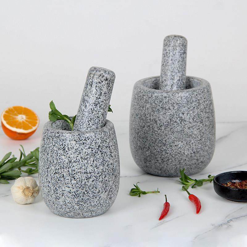 天然石臼捣蒜器蒜臼子罐蒜泥器研磨器家用手动老式辅食碎捣药对窝