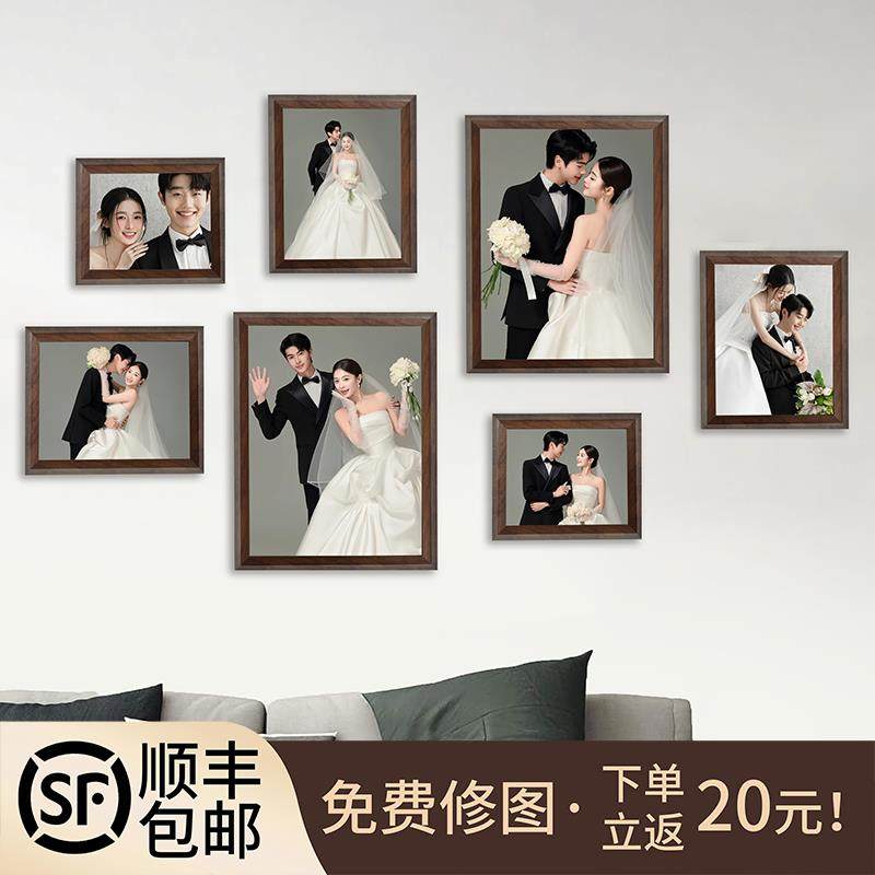 创意照片墙相框挂墙组合饭厅客厅墙面装饰墙上相簿墙相片背景墙