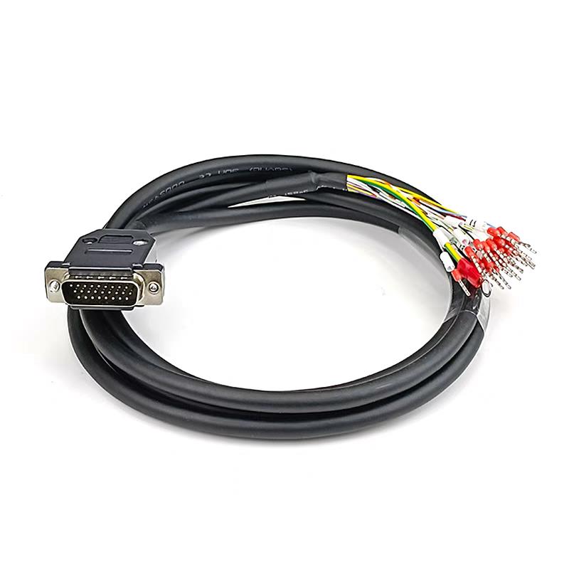 DB26/44针/15三排公头io伺服连接线 线驱动器讯号汇川台达cn1控制