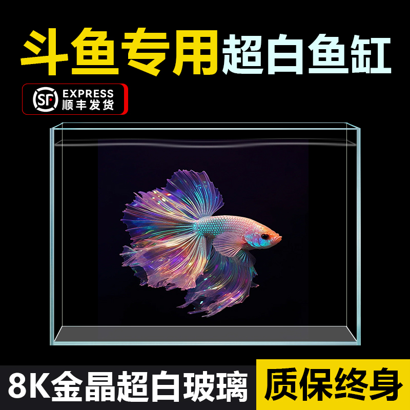 金晶超白鱼缸新款小型鱼专用