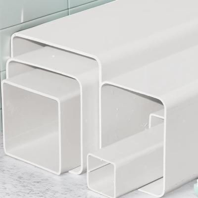 PVC塑料方管型材矩形种植排水培殖护栏警示桩家庭水培种菜装修管