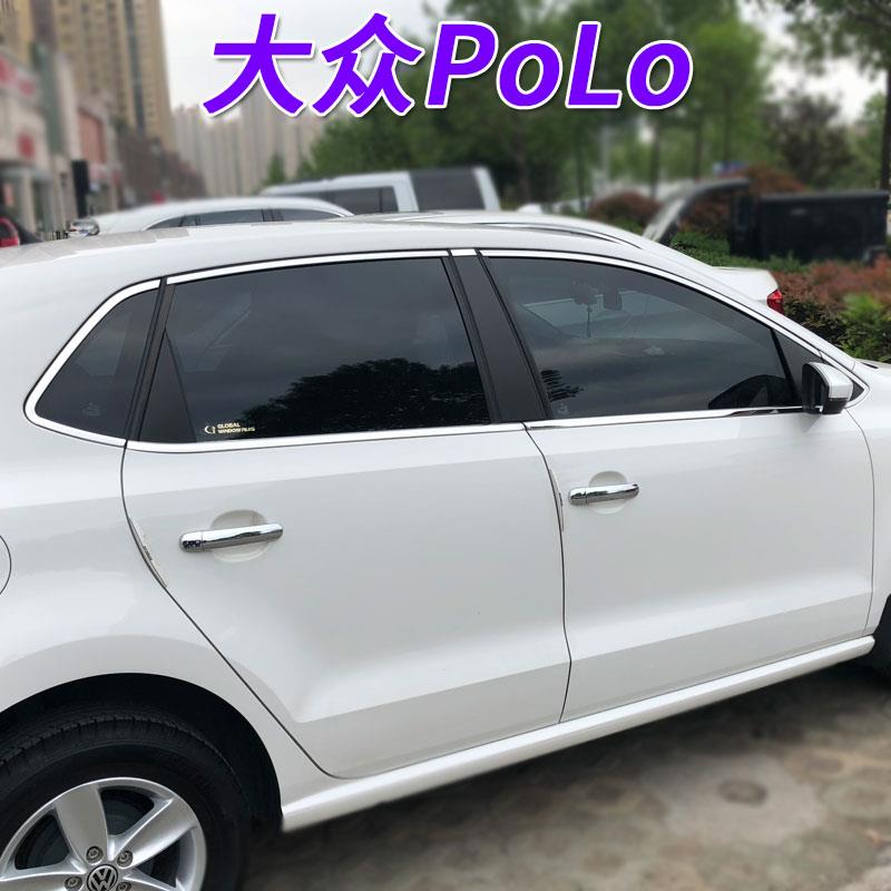11-21款大众POLO专用车窗装饰条波罗门框窗边亮条不锈钢车身改装